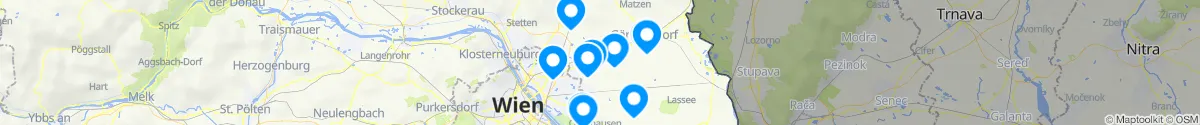 Map view for Pharmacies emergency services nearby Deutsch-Wagram (Gänserndorf, Niederösterreich)